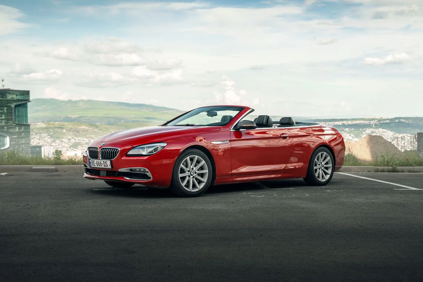 BMW 640i Cabrio 2018 - rear view - RentGeo Cars